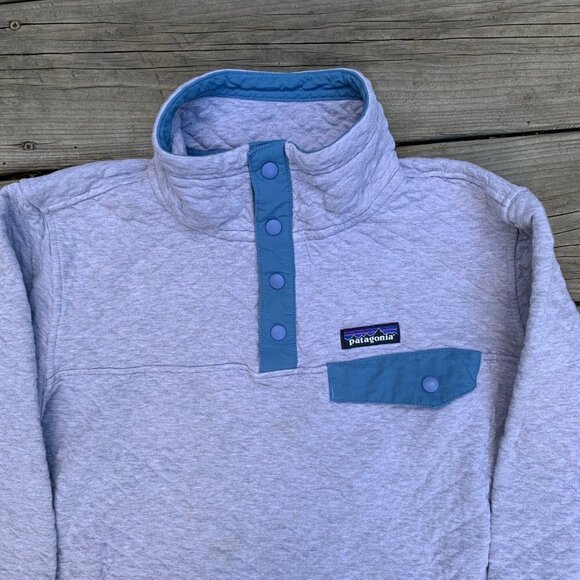 Patagonia Organic Cotton Quilt Snap T Pullover Jacket Sweater Small - Picture 10 of 14